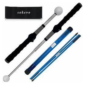 Sokevo 199284633414 Retractable Golf Swing Training Aid Rhythm Click Sound Warm Up Tra