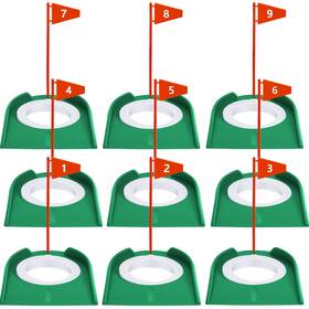 Sotiff B0bq6yc6bh 9 Pack Golf Putting Cup Flag Training Aid Indoor Outdoor Men Women