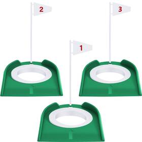 Nl-sotiff-1651 Sotiff 3 Pcs Golf Putting Cup Hole Training Aids Putters With Plastic Fl