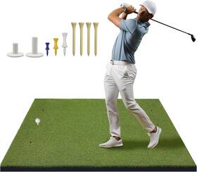 Sports 313106669669 Golf Hitting Mat 5x4ft Artificial Turf Practice For Outdoor And I