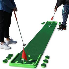Ws-golf-cs-12h Sprawl Golf Putting Mat Practice Green 11.5 Feet Pong Game 12 Holes Wi
