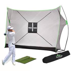 Steadydoggie 711841736309 Golf Practice Net - 10 X 7 Ft Hitting For Backyard With Dual-turf Ma