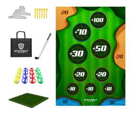 Z4-g7sf-lxk9 Stickygolf Pro Golf Game For Adults Outdoor Indoor - Backyard Chipping Set With Sticky Balls