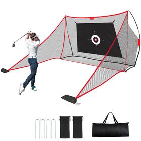 Sturdum 199449286929 10x7ft Golf Hitting Cage With Built In Side Nets Portable For Indoor Outdoor