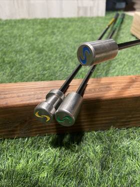 Upc163 Superspeed Golf Training System Set Of 3 Speed Sticks Y/g/b