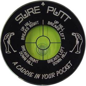 Sure Putt 680226258685 Golf Putting Aid And Green Reader - Black Gunmetal