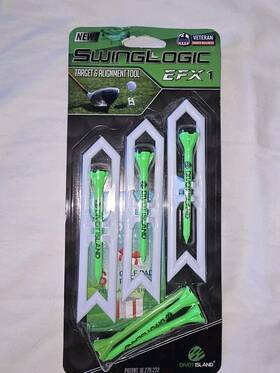 Efx-1 Swing Logic 854372008023 Golf Aiming Trainer Tee Target And Alignment Tool Unused