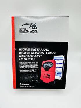Swingspeed 860011585961 Swing Speed Radar Sports Sensors Doppler Golf Training Aid Bluetooth Red New
