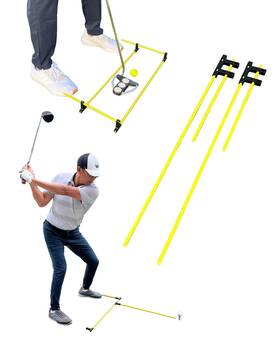 Takticalgolf 364370750256 Golf Alignment Guide Sticks Adjustable Swing And Putting Trainer Aid