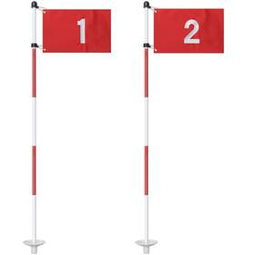 25bgrfqg-bh-12 Talitare #hrus Golf Putting Green Cups And Flags 6 Ft Flagstick Mini For Y