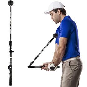 Taotop 768679441219 Golf Swing Trainer Aid Adjustable Portable Training To Improve Hing