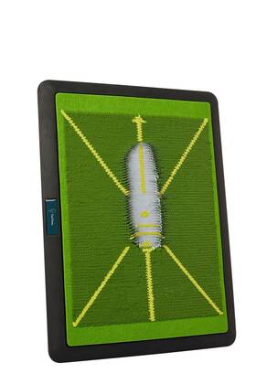 Teetime. 198168414880 Golf Practice Mat - Patent Pending Dual-tone Sequin Design Ideal