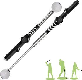 The Golfer Store 711181046717 Retractable Golf Swing Training Aid Right-handed Grip Trainer For Indoor Practi