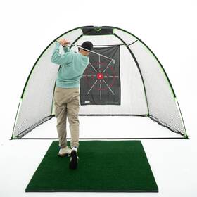 The Indoor Golf Shop 860011023470 Hitting Net 10ft X 7ft With Target Knotless For And Outdoor P