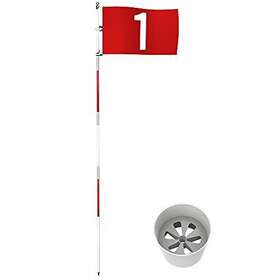 Thiodoon 732489595639 Golf Flagstick 6ft Flag And Cup For Yard Pro Detachable Hole An