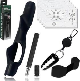 Toainrsi 705353842375 5-in-1 Golf Training Kit Grip Trainer Swing Aid Impact Tape