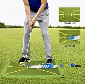 X003l67avd Tobengda Golf Mat That Shows Swing Path Analyzer Training Indoor Outdoor
