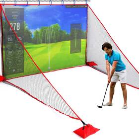 Tobwolf E50802-tw-us 10x7ft Golf Hitting Net Heavy Duty Practice With Sandbags For Stability