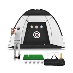 Dgxusamzlxw004001 Tohifer Golf Practice Net 10x7ft Hitting Aids Nets For Backyard Driving Chipp Inch
