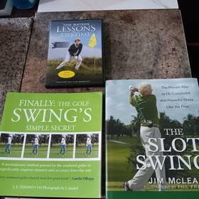Tom Watson 781449596927 Golf Instruction Books Dvds Mclean Tamayo Lot Of 3 Slot Swing Lessons