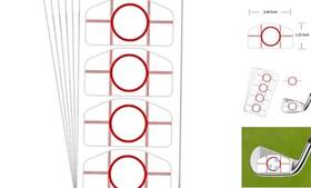 Top Label 768607424215 Golf Driver Impact Tape Labels 240 Pcs Stickers For Top Label 768607424215 Golf Driver Impact Tape Labels 240 Pcs Stickers For