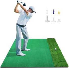 Topfly Topfly-2023 Golf Practice Mat 5x4ft Artificial Dual-turf Outdoor And Indoor