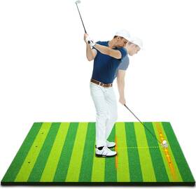 Tosoze 744110970562 5x4 Ft Golf Practice Mat With Guide Lines