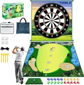 Totosin 313035713709 Golf Chipping Game With Hitting Mat 70 Inch X70 Double Sided Practice Kits