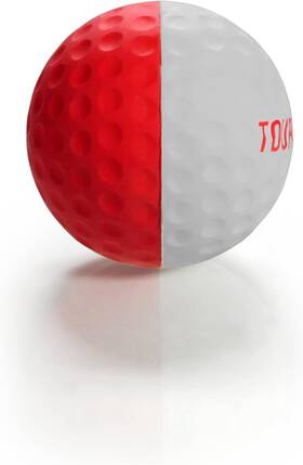 Tour Angle 850014050399 360 Golf Ball Putting Aid - Practice Balls Instant Visual Red/white