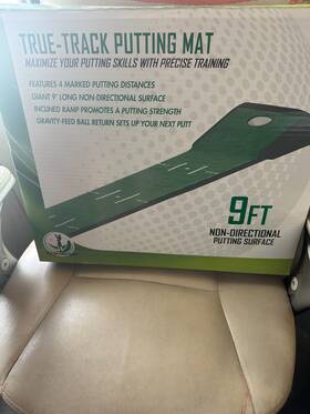Tour Motion 022275214371 True Track Putting Mat 9ft Non Directional Open Box