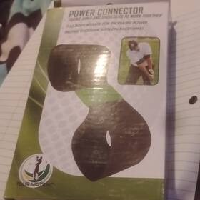 Tour Motion Tm-372 Power Connector Golf Swing Trainer Portable Neoprene Black/green