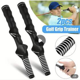 Tour Striker 601549109003 Free Shipping 2pcs Right-hand Golf Swing Training Grip Teaching Aid Trainer New