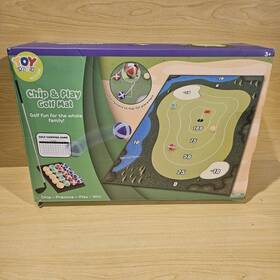 Toy Life Sm443914 Chipping Golf Game Mat Indoor Stick Chip With 20 Grip Balls