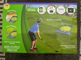 Toy Life Zs483790 Chipping Golf Game Mat Indoor Outdoor 47x70 Inch Green Brand New