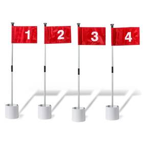 Trademark Innovations Golf-flagstk-4x Putting Green Flags Outdoor For Backyard