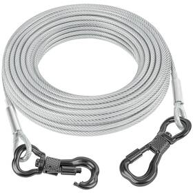 Tresbro B0d1qj2nn5 100ft Reflective Tie Out Cable For Dogs Up To 250 Pounds Steel Wire Lea