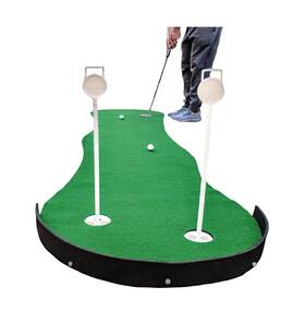 Truebirdie 711599245504 Indoor Putting Mat With Putt Alignment Training Aid Golf Green