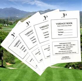 Udparsco 767077734466 Golf Yardage Book 4 Pcaks All Weather Stone Paper Water Proof Go
