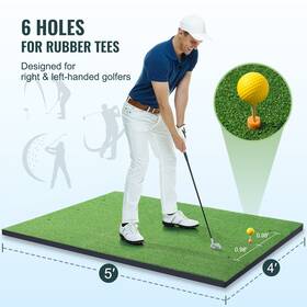 Vevor 197988413127 5x4ft Golf Hitting Mat Turf Training Aid Indoor Outdoor Practice