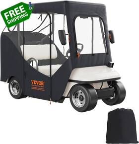 Vevor 313044579501 Golf Cart Enclosure 600d Polyester Driving 4-sided Transparent