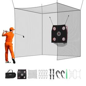 Vevor Bbwdlw10yc008ipl7001 Golf Batting Cage 10 X 10ft For Indoor Outdoor Backyard