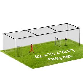 Zyw40ychdpewa3x16001 Vevor Baseball Batting Cage 41.7 X 12.8 10.1 Ft Hitting Net Only