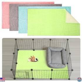 Liners-02 Visit The Barydat Store 4-pack Guinea Pig Cage Liners - Washable 47x24 Inch Bunny Bedding Mats