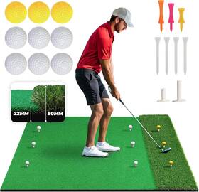 Ps0301009 Vitality Sports Golf Mat Dual-turf Hitting Or 5x4ft Thickened Hd Green Turf Practice