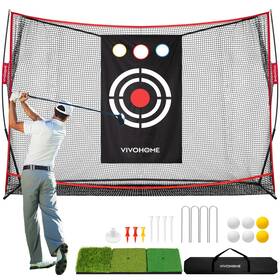 Vh1629 Vivohome 10 X 7ft Golf Net For Hitting 133.9ftft 35.4ftft 82.7ftft Black