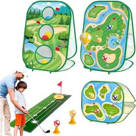 7888-32 Vmv Essentials Golf Games For Kids - Sticky Game Cornhole And Putting