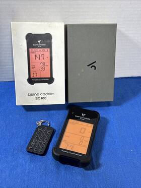 Sc100bk Voice Caddie 035469868533 Swing Sc 100 Portable Launch Monitor Golf Golfing Tested Works