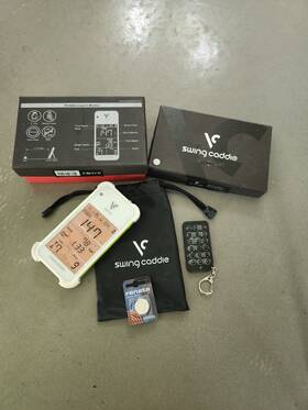 75vc003 Voice Caddie Swing Caddy Sc100 Portable Launch Monitor With Keychain Remote