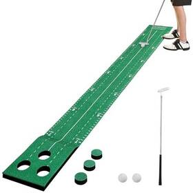 Wekin 756588245585 Golf Pong Putting Green Game Set Indoor Mat Practice And