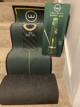 Wellputt 686457032070 Start 2.0 Golf Putting Training Mat - 10 Ft